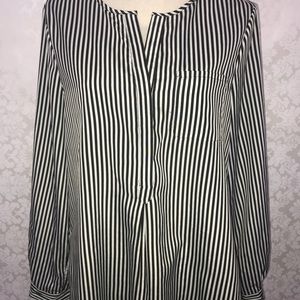 Black and white blouse